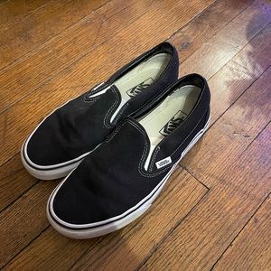 Black Slip On Vans
